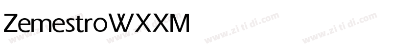 ZemestroWXX Medium字体转换